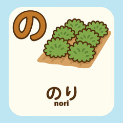 learning hiragana for kid, with colorful and cute drawing