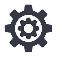 Gears Interlock Depicting Processes and Systems on a Black Background