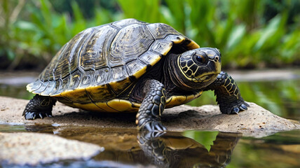 Obraz premium Potrait of a turtle