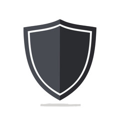 Shield illustration symbolizing security trust protection and safety in a modern graphic design on a black background