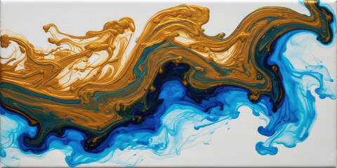 Beautiful abstract background. Сolor mixed acrylic paints. Abstract ocean- ART. Natural Luxury. Stones like marble contain all the history and secrets of the Earth. Generative AI.