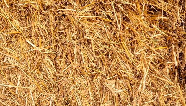 Close-up straw bale texture