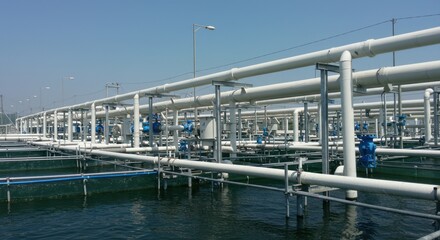 Industrial water treatment pipes and tanks