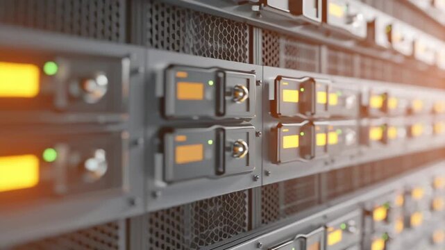 Data center server rack backup battery power technology ensures reliable continuous energy supply and protection for home systems with advanced