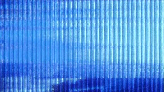 4K Glitch newspaper headline overlay with VHS static, CRT scanlines and pixel distortion for motion graphics, screen mode, news title template, broadcast graphics concept