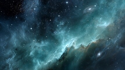 Vivid Cosmic Landscape With Large