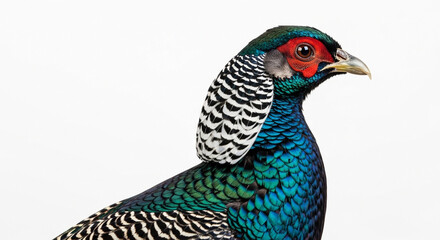 male peacock with feathers