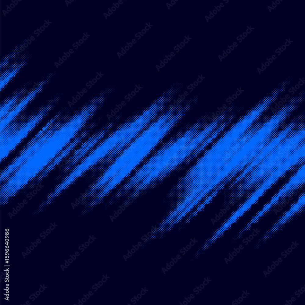 Wall mural abstract background with lines and dots in blue color. vector illustration.
