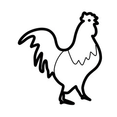 corckerel farm animal nature hand drawn doodle cute food
