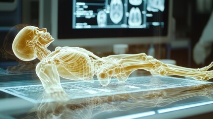 Medical 3 d model of human skeleton