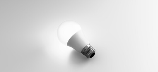 Creative Lightbulb Concepts on Colorful Backgrounds – Innovation, Energy, and Bright Ideas in a Modern Minimalist Style