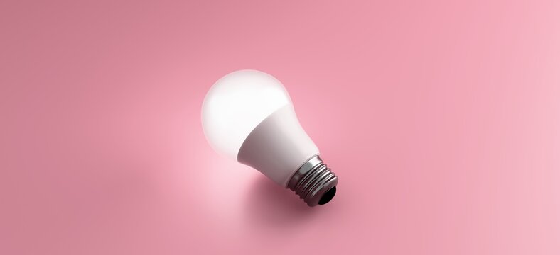 Creative Lightbulb Concepts on Colorful Backgrounds &ndash; Innovation, Energy, and Bright Ideas in a Modern Minimalist Style