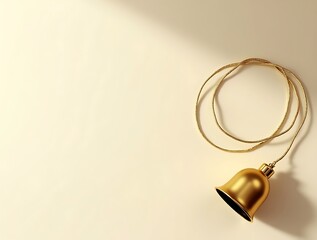 Ivory and Matte Gold Christmas Flat Lay with Clean Space