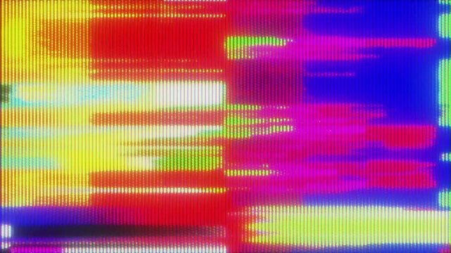 4K Glitch transition pack with vibrant RGB pixel bars and analog CRT distortion, VHS static and chromatic smear overlay for motion graphics, screen mode, glitch effect collection, digital art toolkit