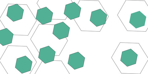 Geometric technology white and blue hexagon background. Geometric Elegance Unfolded, A Honeycomb-inspired Pattern with Blue .Abstract medical background with molecules structure.