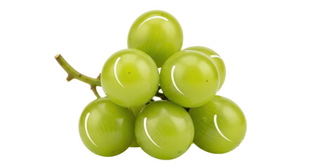 Isolated Green Grapes