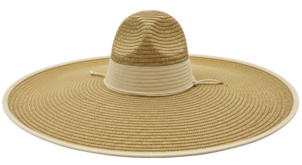 Isolated Wide-Brimmed Hat