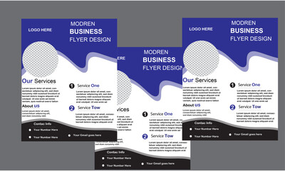 modern design template  white and black Professional Flyer Design And business Flyer design