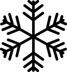Black snowflake icon