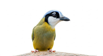 Naklejka premium blue tit isolated on white background