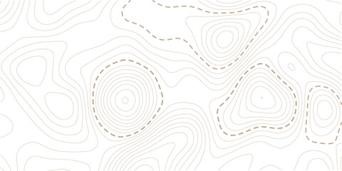 Minimal Line Art Topographic Map for Design and Illustration
