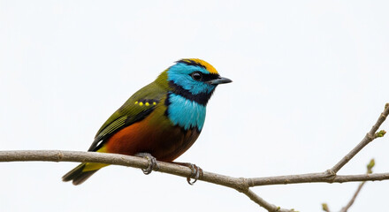 Obraz premium lilac breasted roller on a branch