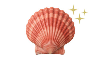 Isolated Sparkling Seashell