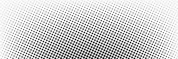 Halftone gradient. Dotted gradient, smooth dots spraying and halftones dot background seamless horizontal geometric pattern vector template set. modern vector ilustration