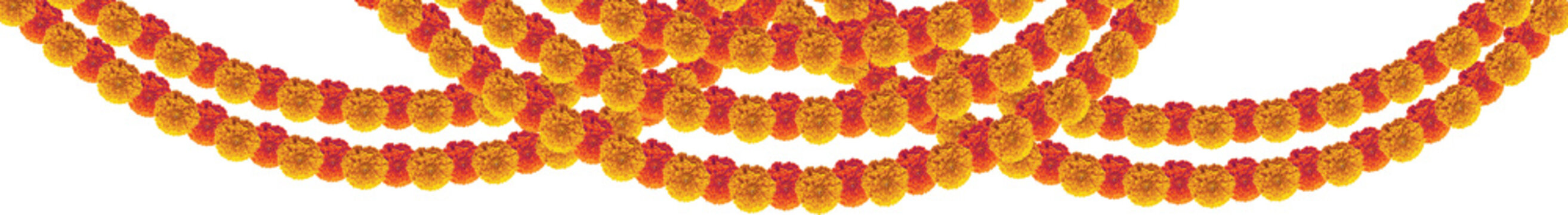 Marigold flowers festive decoration toran design
