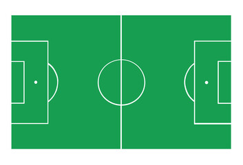 football field with green grass