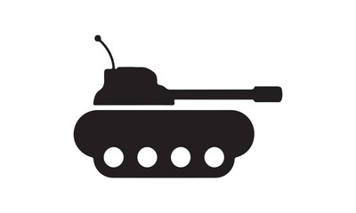 Fototapeta premium Russian Military Tank Vector Illustration Isolated on White Background