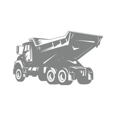 Heavy Duty Dump Truck Illustration
