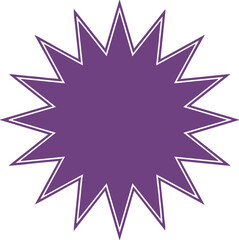 abstract purple starburst vector design featuring sharp jagged edges and white border for web backgrounds and digital art 