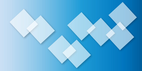 Blue background Abstract Geometric pattern light. material in triangle diamond and blue squares shapes. Blue technology square business background with motion gradient blue light effect. colorful wall