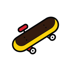 finger skateboard toys vector art