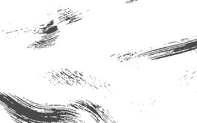 Rough scratched pattern with distressed white and black texture. Vintage abstract grunge background with cracks, dirt