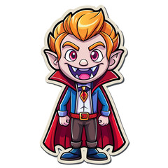 Halloween Sticker different cute halloween Vector Retro Cartoon