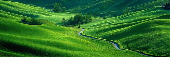 green grass field
