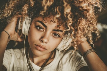 Listening with headphones