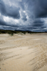storm clouds over the sea
