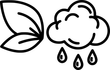 Fresh scent outline icon vector
