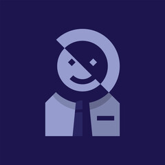 geometric employee search icon