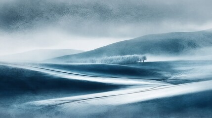 fog in the mountains