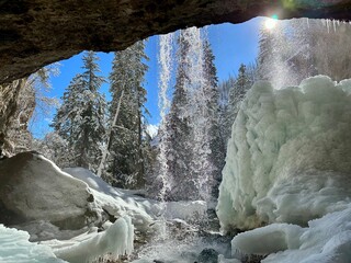 frozen waterfall
