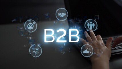 B2B strategy and technology transforming business-to-business operations, optimizing communication,...
