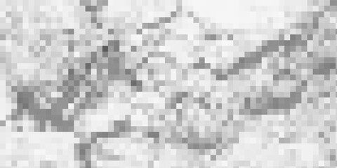 Grey square pattern background. Vector illustration EPS file banner. White grey background of squares. Banner for your design. Geometric style. Mosaic grid. Abstract squares background. Pixel mesh.