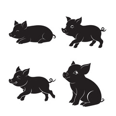 silhouette baby pig set bundle