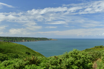 Jersey, U.K. The north coast in the Summer.