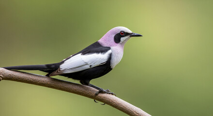 Obraz premium black capped kingfisher on branch