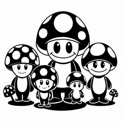 Obraz premium mushrooms in the forest